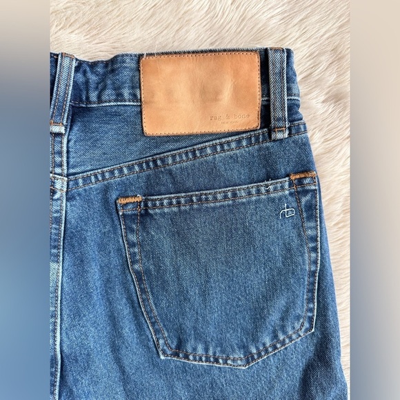 Rag & Bone Alex High Rise Straight Leg Jeans Blue Denim Indigo Wash Size 27 - Picture 13 of 15